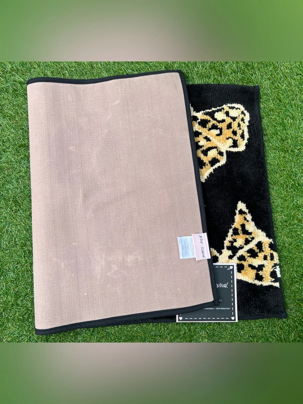 Betsey Johnson Leopard Bow Bath Rug